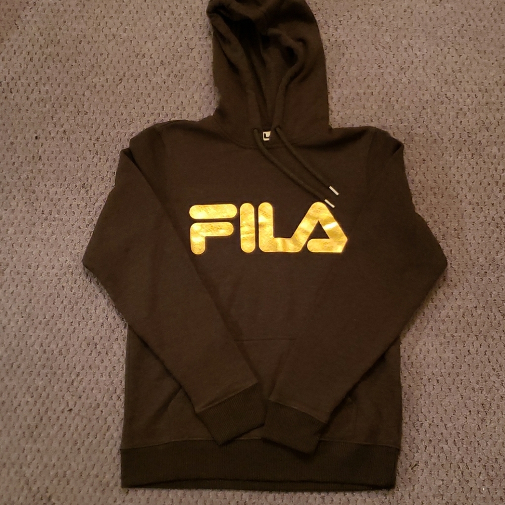 Rose Gold Fila Logo Hoodie